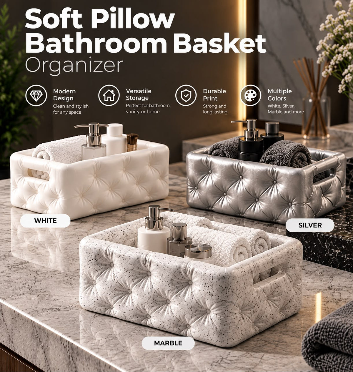 Soft Pillow-Style Basket