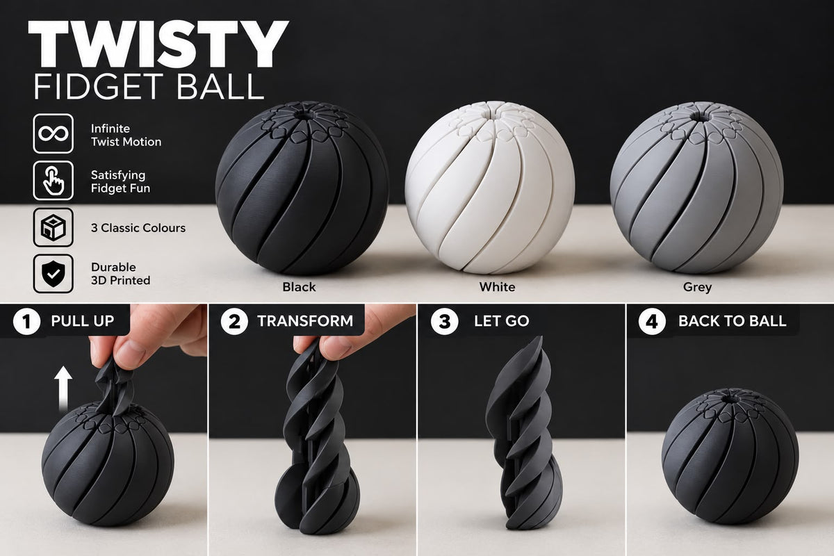 Twisty fidget ball